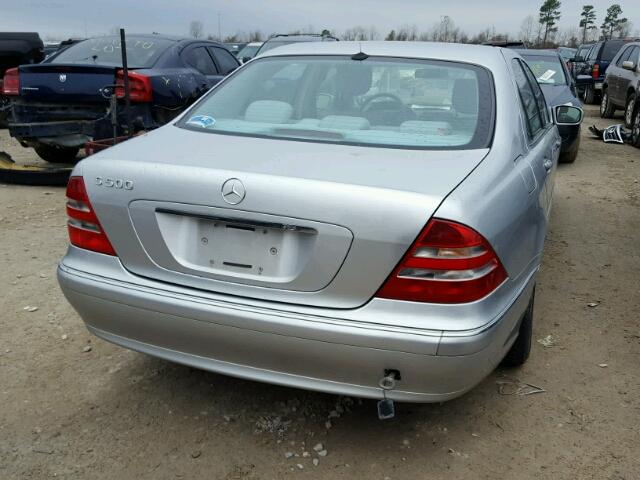 WDBNG75J8YA099389 - 2000 MERCEDES-BENZ S 500 SILVER photo 4