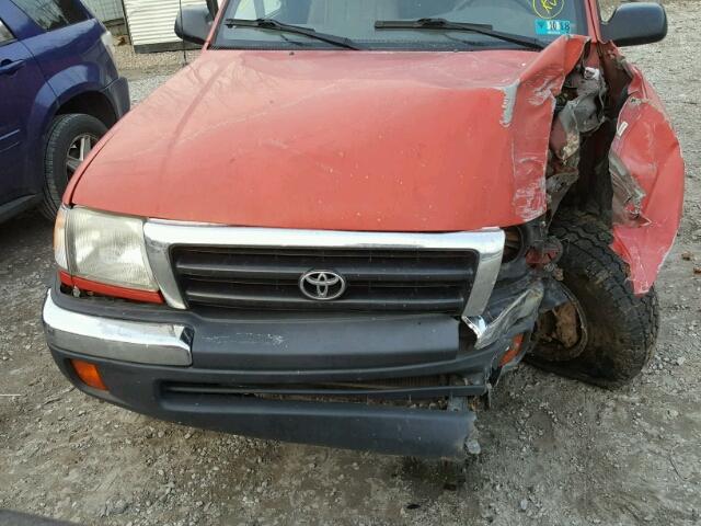 5TEWN72NXYZ716462 - 2000 TOYOTA TACOMA XTR RED photo 7