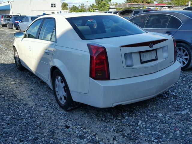 1G6DM57N230133032 - 2003 CADILLAC CTS WHITE photo 3