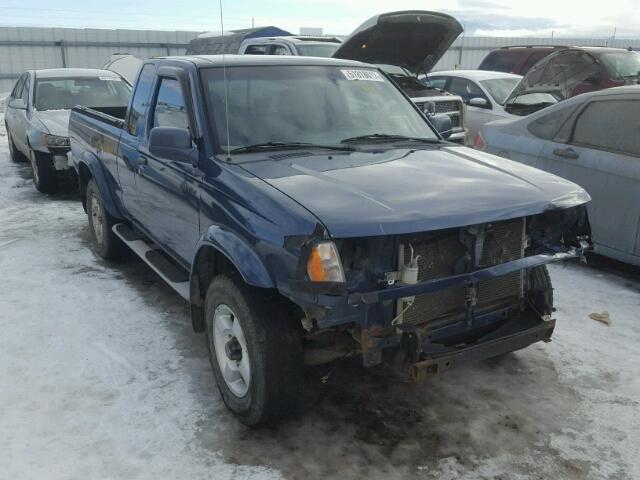 1N6ED26Y0YC386994 - 2000 NISSAN FRONTIER K BLUE photo 1