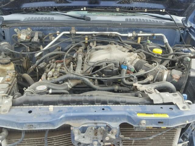 1N6ED26Y0YC386994 - 2000 NISSAN FRONTIER K BLUE photo 7