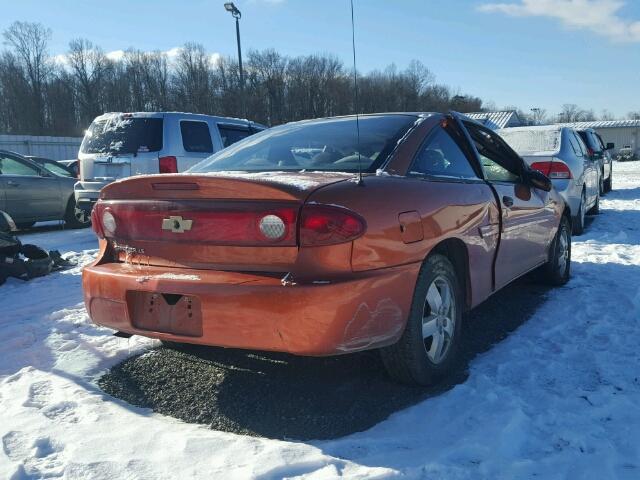 1G1JF12F047206984 - 2004 CHEVROLET CAVALIER L ORANGE photo 4