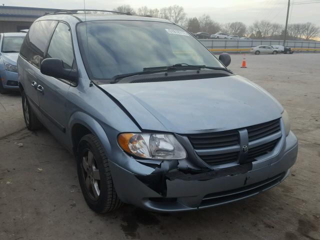 1D4GP45R35B124805 - 2005 DODGE CARAVAN SX BLUE photo 1