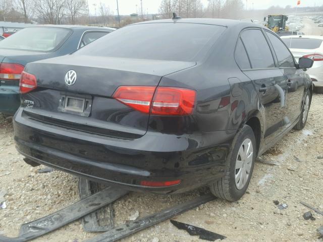 3VW2K7AJ7FM254147 - 2015 VOLKSWAGEN JETTA BASE 黑色 照片 4