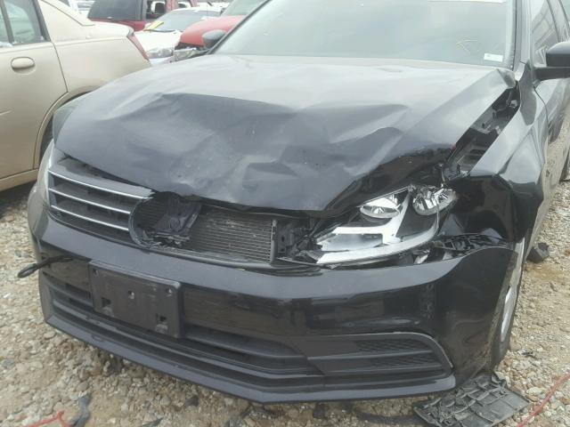 3VW2K7AJ7FM254147 - 2015 VOLKSWAGEN JETTA BASE 黑色 照片 9