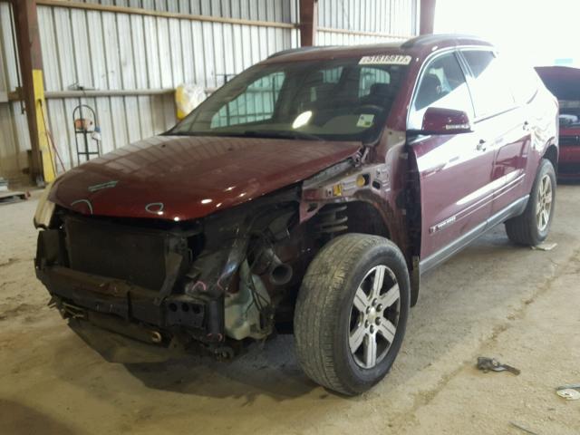 1GNER23D19S160774 - 2009 CHEVROLET TRAVERSE L RED photo 2