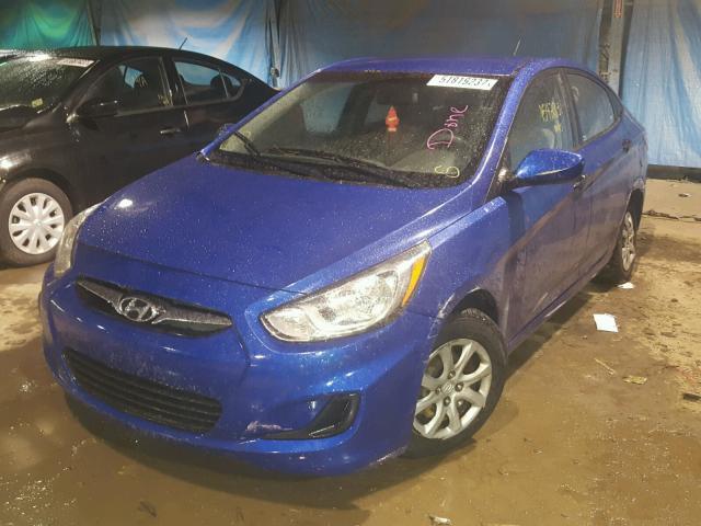 KMHCT4AE1CU090399 - 2012 HYUNDAI ACCENT GLS BLUE photo 2