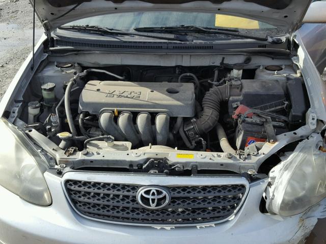 1NXBR32E77Z819787 - 2007 TOYOTA COROLLA CE SILVER photo 7