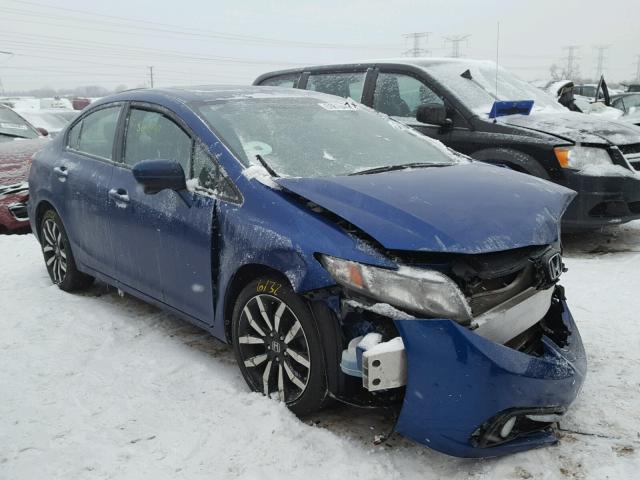 19XFB2F93FE026890 - 2015 HONDA CIVIC EXL BLUE photo 1