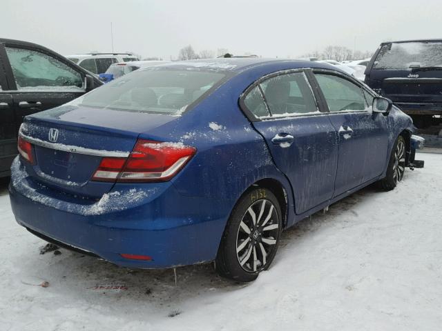 19XFB2F93FE026890 - 2015 HONDA CIVIC EXL BLUE photo 4