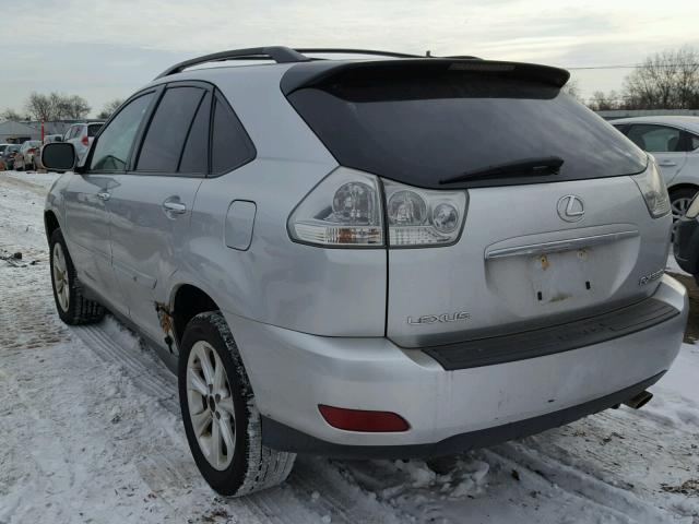 2T2HK31U89C134995 - 2009 LEXUS RX 350 SILVER photo 3