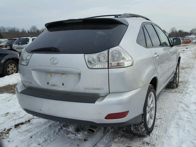 2T2HK31U89C134995 - 2009 LEXUS RX 350 SILVER photo 4