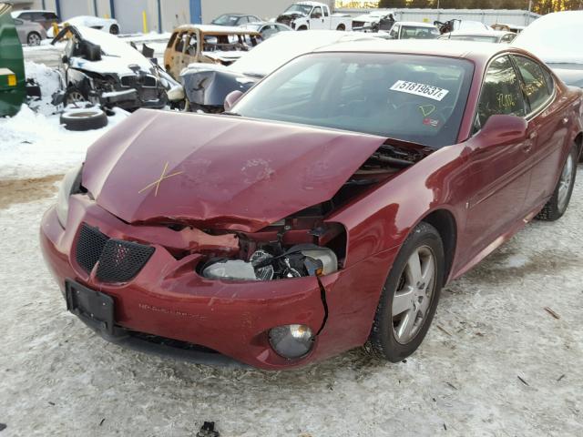 2G2WP582471225999 - 2007 PONTIAC GRAND PRIX RED photo 2