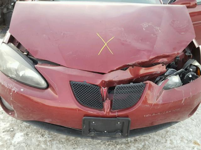 2G2WP582471225999 - 2007 PONTIAC GRAND PRIX წითელი ფოტო 7