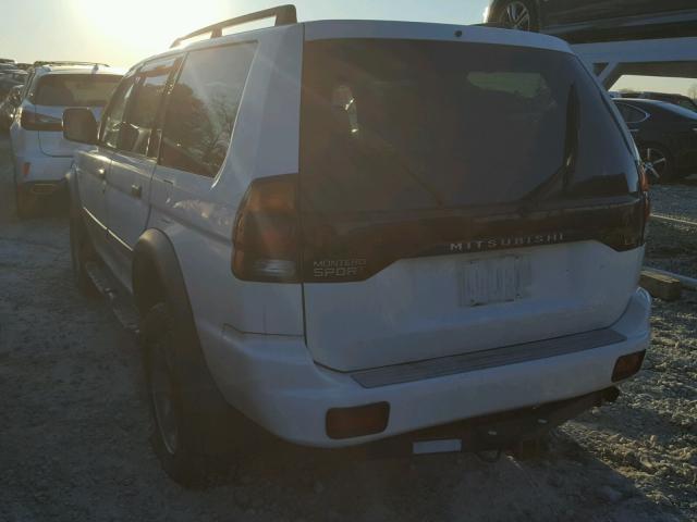 JA4LS21H42J033131 - 2002 MITSUBISHI MONTERO SP WHITE photo 3