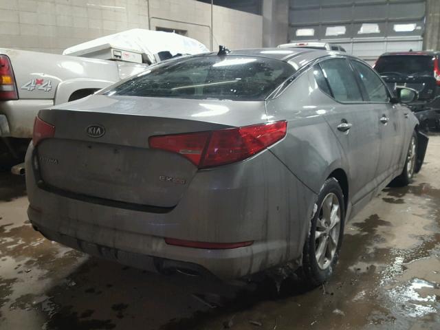 5XXGN4A72CG081086 - 2012 KIA OPTIMA EX GRAY photo 4