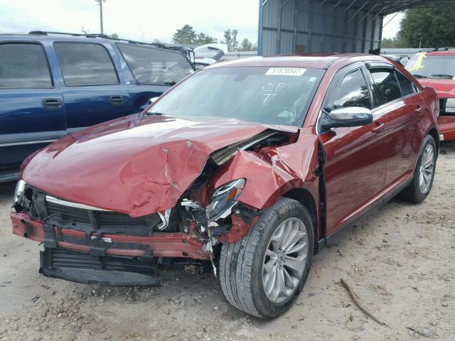 1FAHP2F85EG179549 - 2014 FORD TAURUS LIM BURGUNDY photo 2