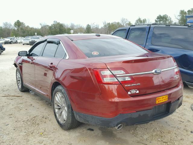 1FAHP2F85EG179549 - 2014 FORD TAURUS LIM BURGUNDY photo 3