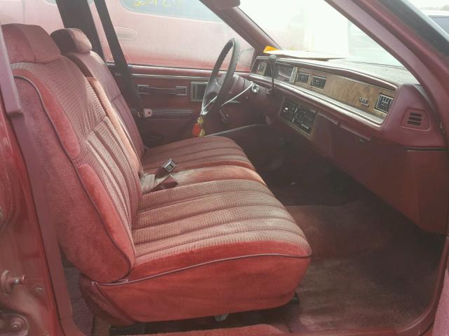 1G4HP54C6KH483462 - 1989 BUICK LESABRE CU BURGUNDY photo 5