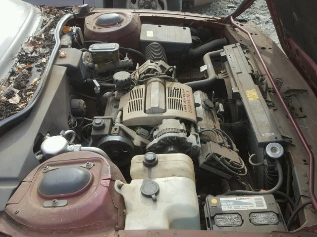 1G4HP54C6KH483462 - 1989 BUICK LESABRE CU BURGUNDY photo 7