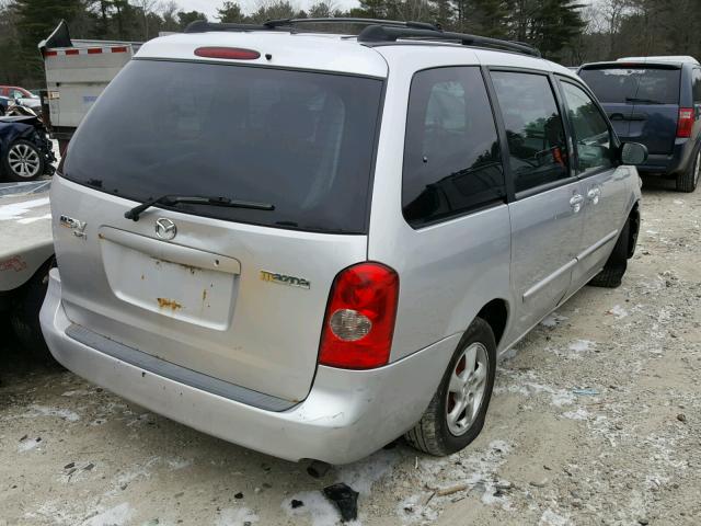 JM3LW28A020328677 - 2002 MAZDA MPV WAGON SILVER photo 4