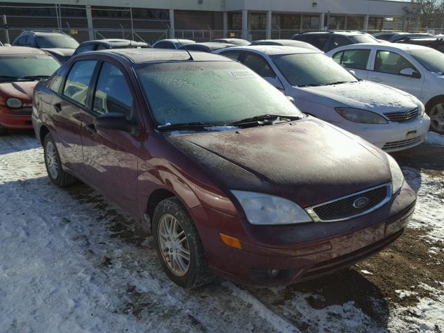 1FAHP34N36W229581 - 2006 FORD FOCUS ZX4 MAROON photo 1