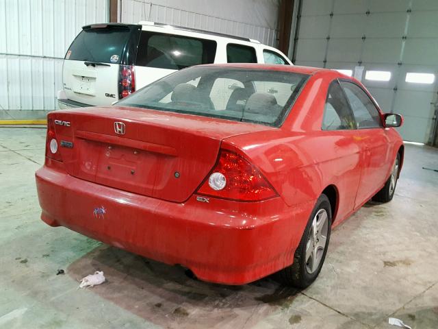 1HGEM22945L077382 - 2005 HONDA CIVIC EX Kırmızı fotoğraf 4
