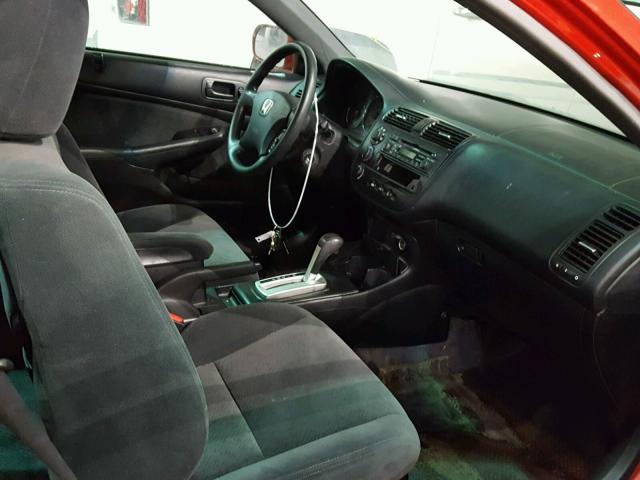 1HGEM22945L077382 - 2005 HONDA CIVIC EX Kırmızı fotoğraf 5