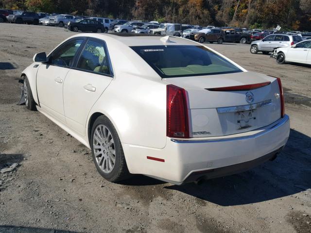 1G6DL5EG1A0129123 - 2010 CADILLAC CTS PERFOR Biały zdjęcie 3
