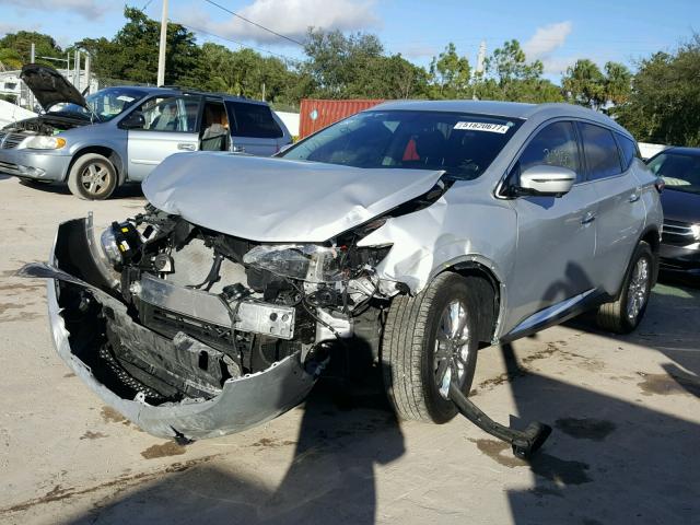 5N1AZ2MG0GN170641 - 2016 NISSAN MURANO S SILVER photo 2