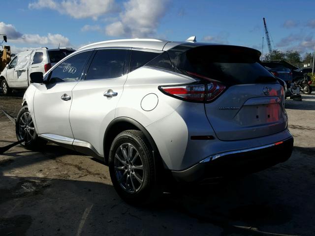 5N1AZ2MG0GN170641 - 2016 NISSAN MURANO S SILVER photo 3