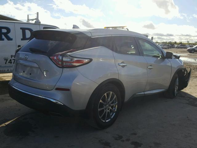 5N1AZ2MG0GN170641 - 2016 NISSAN MURANO S SILVER photo 4