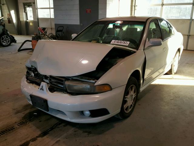 4A3AA46G82E114473 - 2002 MITSUBISHI GALANT ES WHITE photo 2