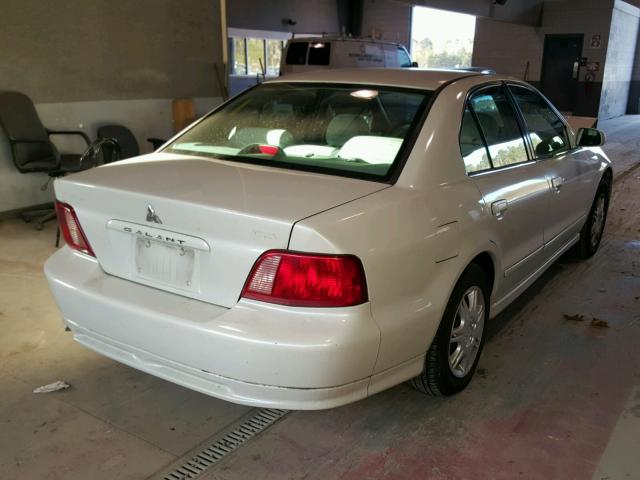 4A3AA46G82E114473 - 2002 MITSUBISHI GALANT ES WHITE photo 4