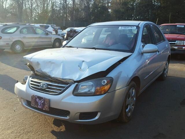 KNAFE221595626380 - 2009 KIA SPECTRA EX SILVER photo 2