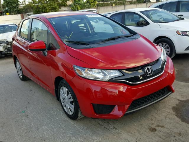 JHMGK5H57GX012670 - 2016 HONDA FIT LX RED photo 1