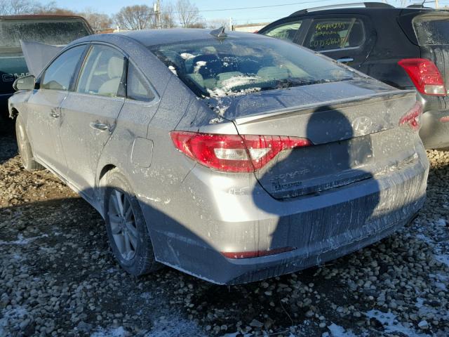 5NPE24AF1HH453911 - 2017 HYUNDAI SONATA SE GRAY photo 3