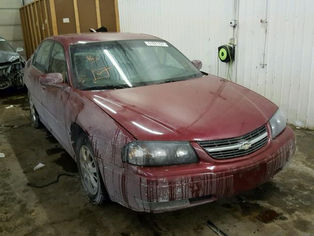 2G1WH52K159319685 - 2005 CHEVROLET IMPALA LS RED photo 1