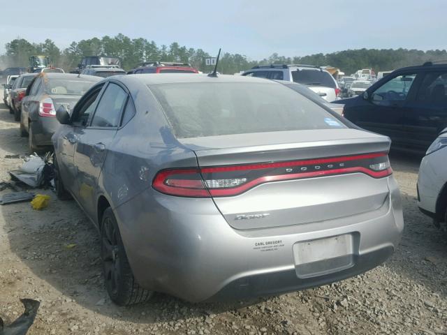 1C3CDFAAXGD505093 - 2016 DODGE DART SE SILVER photo 3