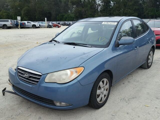 KMHDU46D87U099575 - 2007 HYUNDAI ELANTRA GL BLUE photo 2