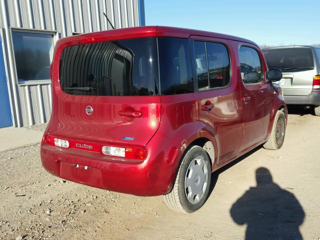 JN8AZ2KR8ET353307 - 2014 NISSAN CUBE S RED photo 4