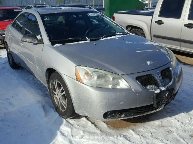 1G2ZF55B864258608 - 2006 PONTIAC G6 SE SILVER photo 1