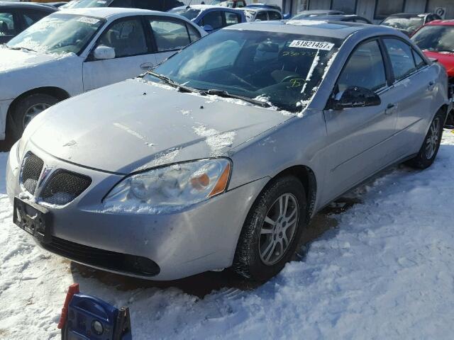 1G2ZF55B864258608 - 2006 PONTIAC G6 SE SILVER photo 2