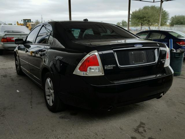 3FAHP01177R194113 - 2007 FORD FUSION SE BLACK photo 3