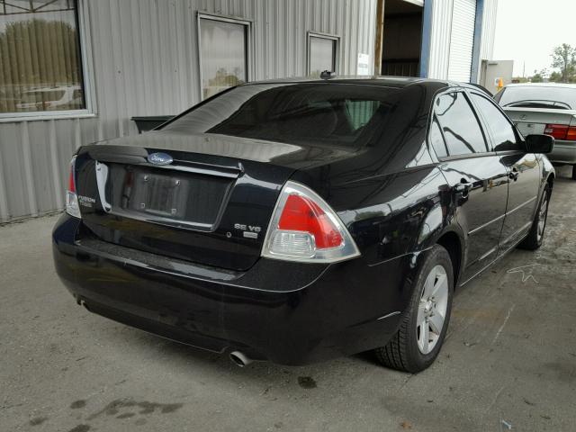 3FAHP01177R194113 - 2007 FORD FUSION SE BLACK photo 4