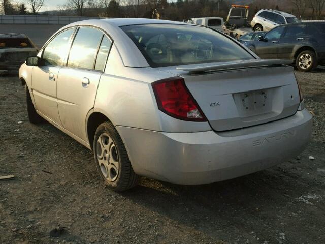 1G8AJ52F33Z107537 - 2003 SATURN ION LEVEL SILVER photo 3