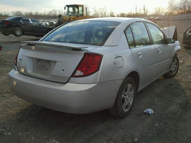 1G8AJ52F33Z107537 - 2003 SATURN ION LEVEL SILVER photo 4
