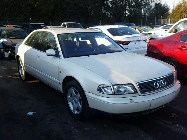 WAUBG84D9VN000795 - 1997 AUDI A8 QUATTRO WHITE photo 1