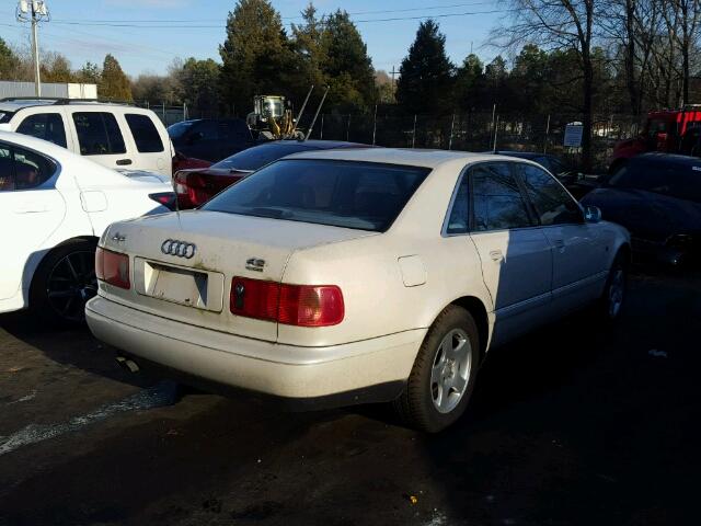 WAUBG84D9VN000795 - 1997 AUDI A8 QUATTRO WHITE photo 4