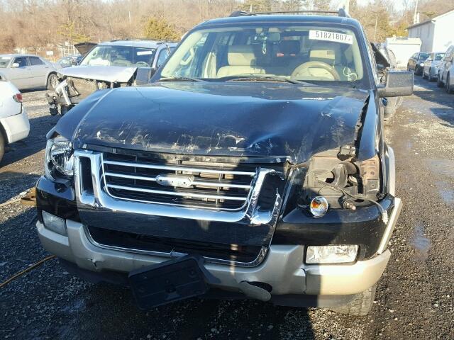 1FMEU74E47UB41192 - 2007 FORD EXPLORER E BLACK photo 9